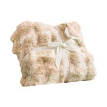 Cotton Faux Fur Throw Blanket Warm Cozy Breathable