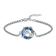 Kristall-Urnenarmband für Asche, Kolibri-Urnen-Schmuck zur Aufbewahrung von Asche, Erinnerungsanhänger-Medaillon-Armband für Frauen, Gedenkarmband