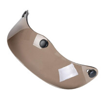 Helmet Peak Shield Easy Installation Sun Protection Vintage Direct Replace Transparent Brown