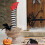 Halloween-Deko „Hexenbeine“ – Lebensgroßer Gartenstecker mit rotem 5