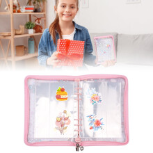 Transparent Sticker Organizer Binder with 90 Pockets and