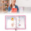 Transparent Sticker Organizer Binder with 90 Pockets and 1