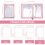 Transparent Sticker Organizer Binder with 90 Pockets and 2