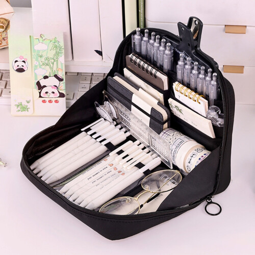 Large Capacity 12-Layer Pencil Case with Waterproof Compartments & Quality Zipper – Durable Polyester, Multiple Colors