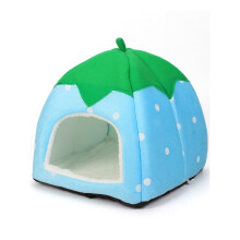 Cozy Guinea Pig Hideout with Fleece Bed & Washable Cushions for Small Animals