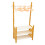 Miniature Coat Rack Shoe Bench 1/6 Scale with 10 Hangers 5