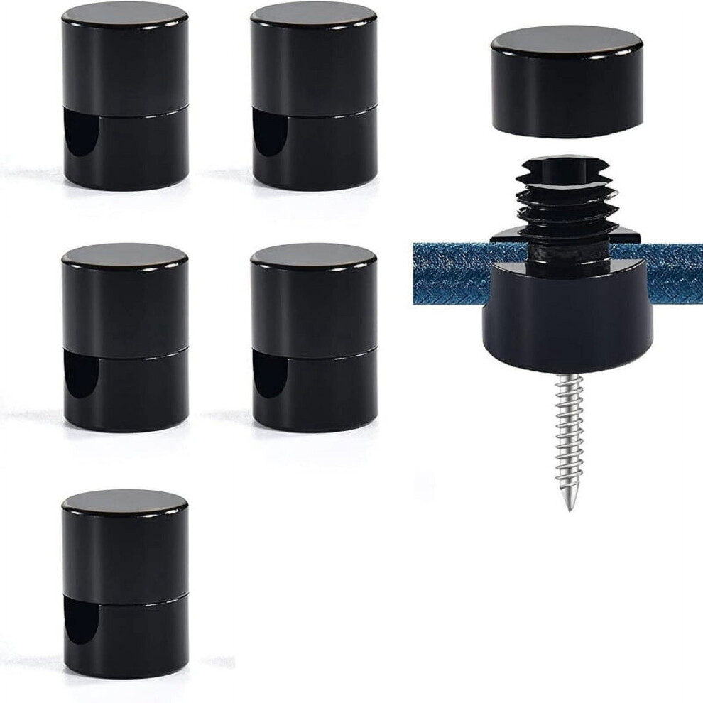 6 Pack Aluminum Chandelier Hook For Ceiling Hanging, Ceiling Hooks For Hanging Lights Black 9464372695898