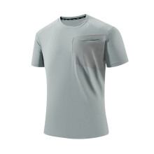 Men's Quick-Dry Short Sleeve T-Shirts Pack, Breathable Workout Tees with Chest Pocket, Lightweight Casual Shirts for Gym & Daily Wear,Green,Size 3XL