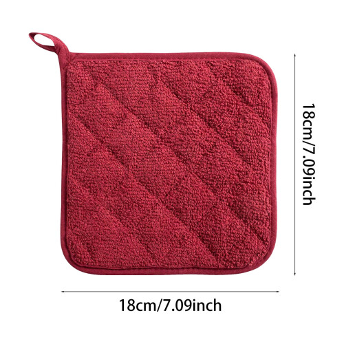 Cotton Kitchen Potholder Heat-Resistant Non-Slip 4PCS 2