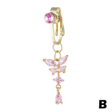 Belly Button Rings Clip-On Non-Piercing Fake Septum Nose