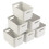 Plastic Storage Boxes - 6 Plastic Baskets for Bathroom Storage, and Office Storage (6 Pack) 1