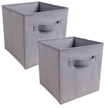 6/4/3/2/1pcs Collapsible Storage Cubes, 11", Heavy Duty Fabric Bins with Handles, Multi-Color, for Shelves, Closet, Utility & Storage Rooms