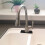 Stainless Steel Faucet Cover Set 2 pcs Black Rectangular 4