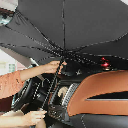52" Car Windshield Sun Shade Foldable Umbrella Front Window Cover Visor Umbrella 2