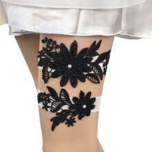 Wedding Garter for Bridal Leg Ring Satin Bow Plus Size Stretch Prom Garters Set