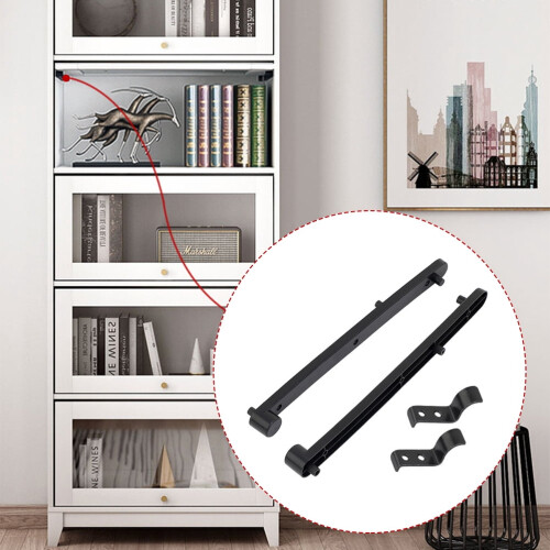 Concealed Flip-up Cabinet Slide Set with Buffer 1
