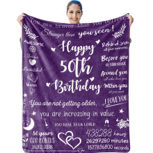 40th Birthday Blanket for Men – Navy Throw (50x60"), Compatible with 40th Birthday Decor & Gifts