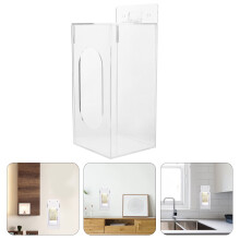Topbathy Lightweight Transparent Wall Glove Dispenser Holder for Efficient Mask and Glove Storage