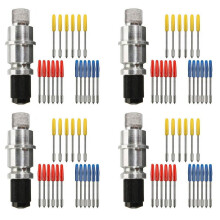 Blade Holder Base with 72Pcs Cutting Blades (30/45/60 Degree) for Silhouette Cameo 1 2 3/Portrait/Curio/Graphtec 6000