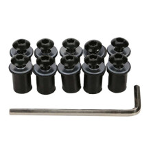 10PCS Motorcycle Windshield Bolts Screws Kit,Body Mounting Bolts Nuts