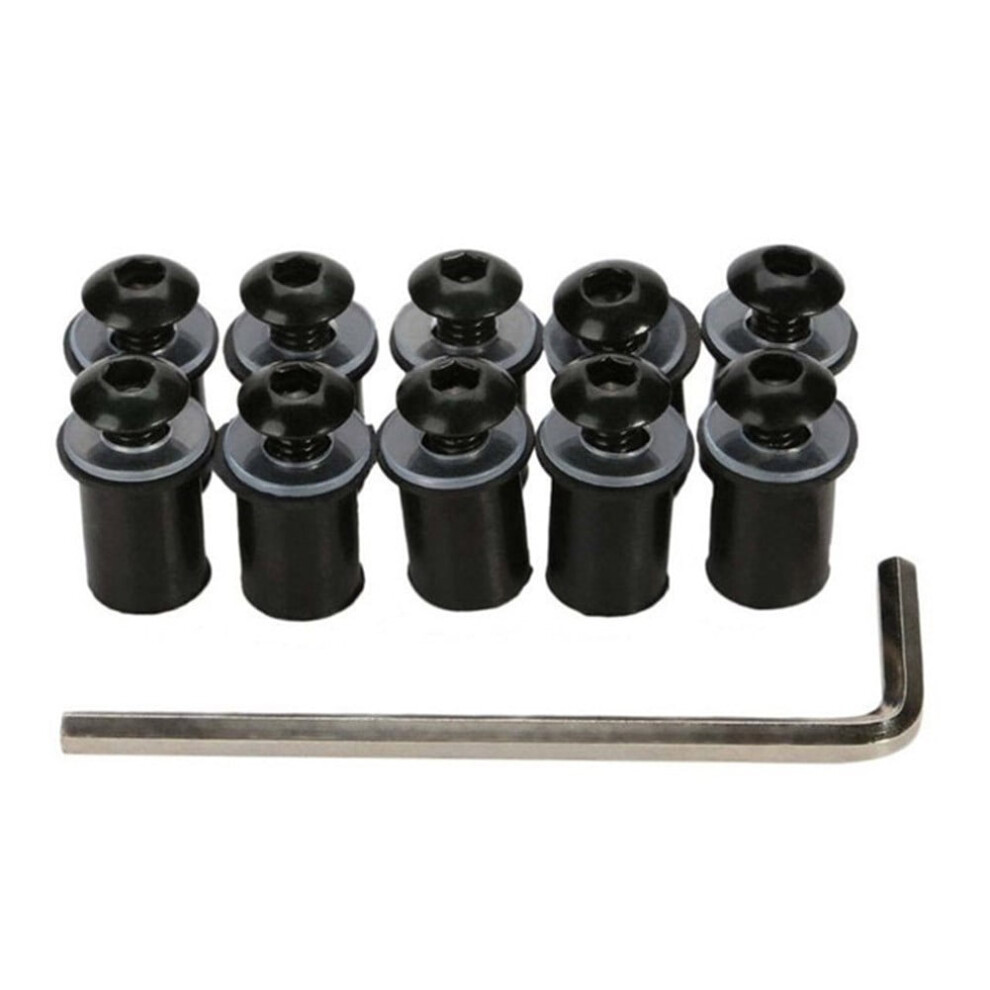 10Pcs Motorcycle Windshield Bolts Screws Kit,Body Mounting Bolts Nuts 9464372694297