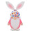 Virenlux Easter Gnomes and Faceless Bunny Plush Ornaments 4