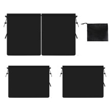 3PCS Universal Car Window Shades Kit – Privacy & Cool Interior, Easy Rope Install, Compatible with All Cars