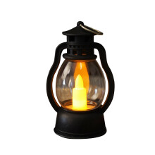 Black Battery-Operated Candle Light with Warm Glow, Easy Switch & Portable Design – Compatible with Indoor Decoration & Mood Setting