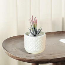 WZXPWT Kunststoffvase – Imitation eines glasierten Blumentopfs für Wohndekoration, Trockenblumenarrangements und Wohnzimmergestaltung
