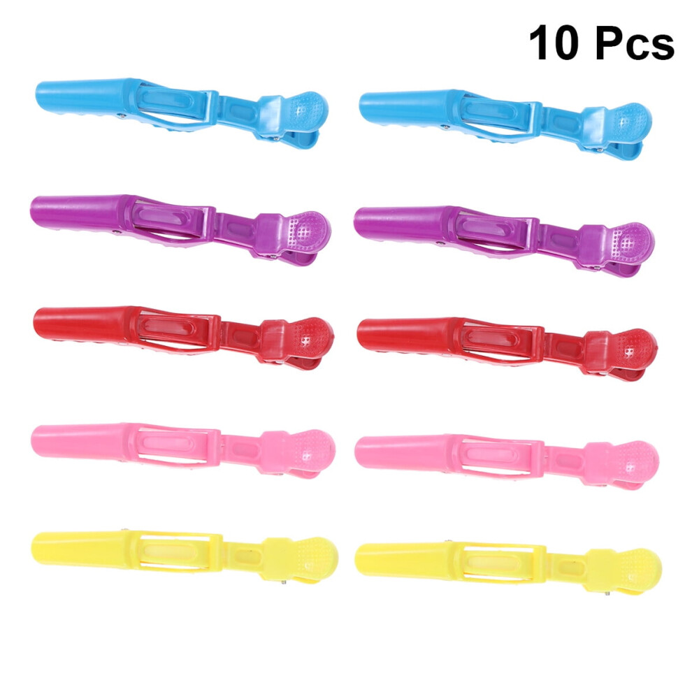 Unisex Blue Nicexmas Hairstylist Clips Alligator Clip 10Pcs For Hair Styling And Sectioning