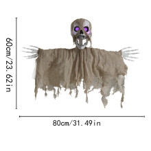 Halloween Hanging Ghosts Hidden Room Haunted House Horror Skull Glowing Lights Ghost Head Party Scary Decorations