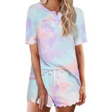 Conjunto de pijama de modal tie-dye para mujer (2 piezas)