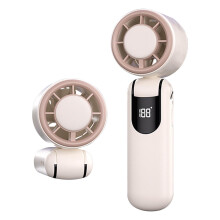 Portable USB-C Rechargeable Mini Fan with Lanyard – Compatible with Women, Men, Makeup, Travel, Office & Outdoor Use
