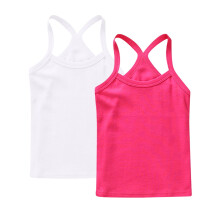 2 Pack Girls Tank Dancewear Racerback Sleeveless Undershirts Camisole Spaghetti Strap Tanks Tops