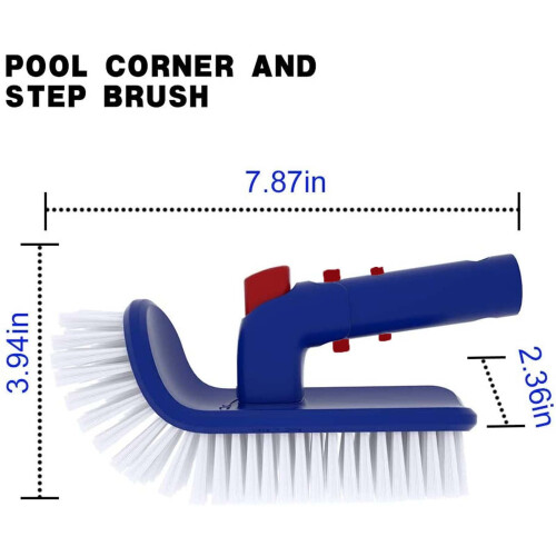 Pool Cleaning Brush Pool Step Brush 180 Rotating Handle Decontamination Angle Cleaning Brush 2