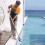 Pool Cleaning Brush Pool Step Brush 180 Rotating Handle Decontamination Angle Cleaning Brush 8