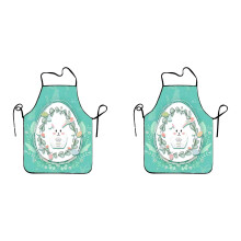 Osterschürze für Damen und Herren, niedliches Frühlingsmotiv mit Haseneiern, wasserdicht, ideal für Küche, Haushalt, Kochen, Backen,