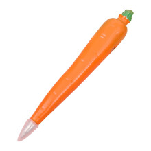Carrot-Shaped Magnetic Ballpoint Markers Set, 10ml, Cute Fruit Designs (Apple, Orange, etc.), Black Ink, compatible with