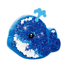No-Sew Animal Pillow Craft Kit - Mess-Free DIY Fabric Art for Kids 6+, Educational Stress Relief Activity with Alphabet Stickers