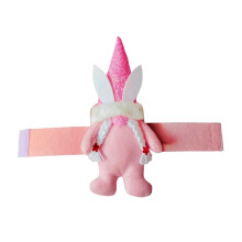 Hand-Knitted Rabbit Curtain Tiebacks for Easter Spring
