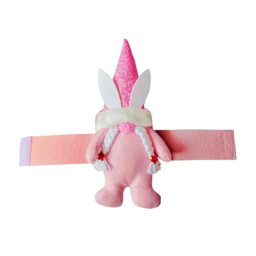 Hand-Knitted Rabbit Curtain Tiebacks for Easter Spring