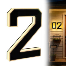 Virenlux Solar House Numbers LED Illuminated 9 Inch