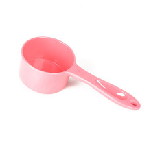 Food Scoop with Long Handle Feeder Tool for Bird Cat Kitten Dog Puppy Size (Watermelon Red)