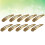 Presilhas de cabelo de ferro, 10 unidades, 1,97 x 0,47 x 0,39 polegadas 5