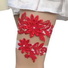 Wedding Garter for Bridal Leg Ring Satin Bow Plus Size Stretch Prom Garters Set