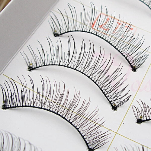 10Pairs Long Black False Eyelashes Handmade Volumizing Thick Curly Soft Flexible Lash 1