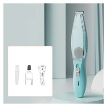 Hair Trimmer Cordless Vacuum Clipper with Suction Rechargeable USB Low Noise Electric Dog Groomer,Cordless Using