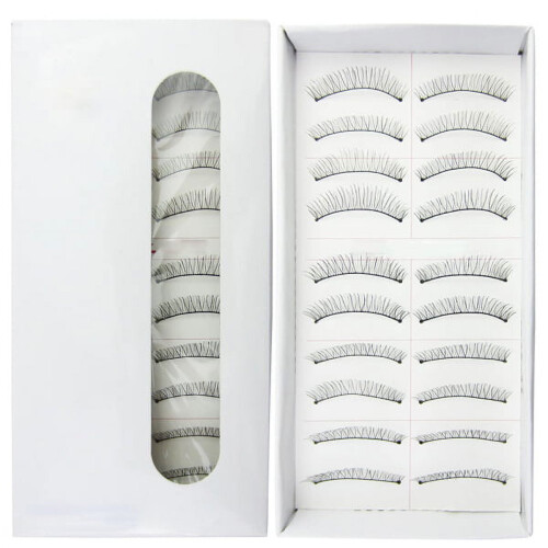 10Pairs Long Black False Eyelashes Handmade Volumizing Thick Curly Soft Flexible Lash 2