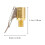 Car Inflatable Chuck Air Pump Nozzle Clips 6 Pcs Golden 2