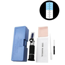 Meter 0-32% 58-90% 0-80% Refractometer Sugar & Alcohol Meter Measurement Tool Fruit Wine Honey Sugar Bees Water Test,Operation is Simple